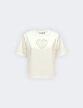 Carica l&#39;immagine nel visualizzatore di Gallery, T shirt con inserto cuore
